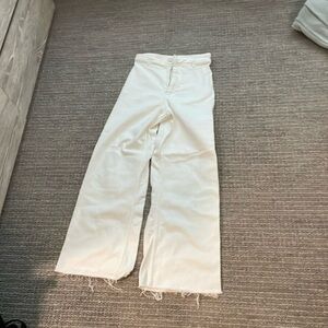 ZARA white marine straight jeans